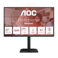 AOC E4 Q27E4U computer monitor 68,6 cm (27") 2560 x 1440 Pixels Quad HD LED Zwart