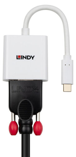 Lindy 43437 video kabel adapter 0,1 m USB Type-C VGA (D-Sub) Wit - Afbeelding 5