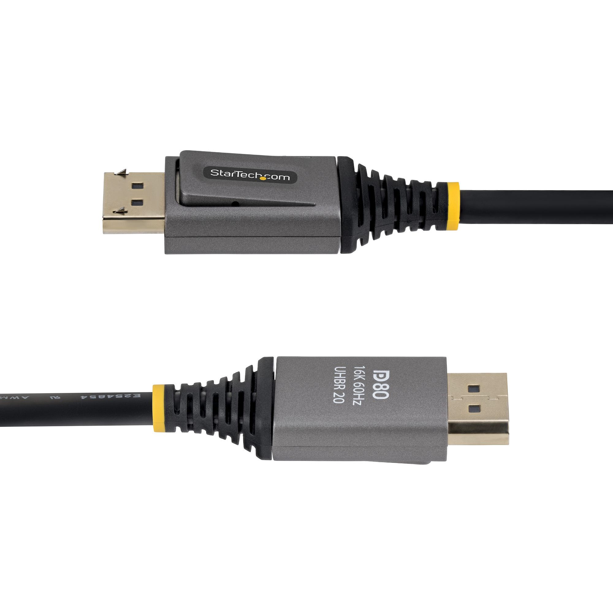 StarTech.com 1m DisplayPort 2.1 Kabel, VESA Gecertificeerde DP80 DisplayPort Kabel, Ongecomprimeerde 10K/8K 60Hz, 16K 60Hz/8K 240Hz met DSC 1.2a, DP 2.1 Kabel - Afbeelding 5