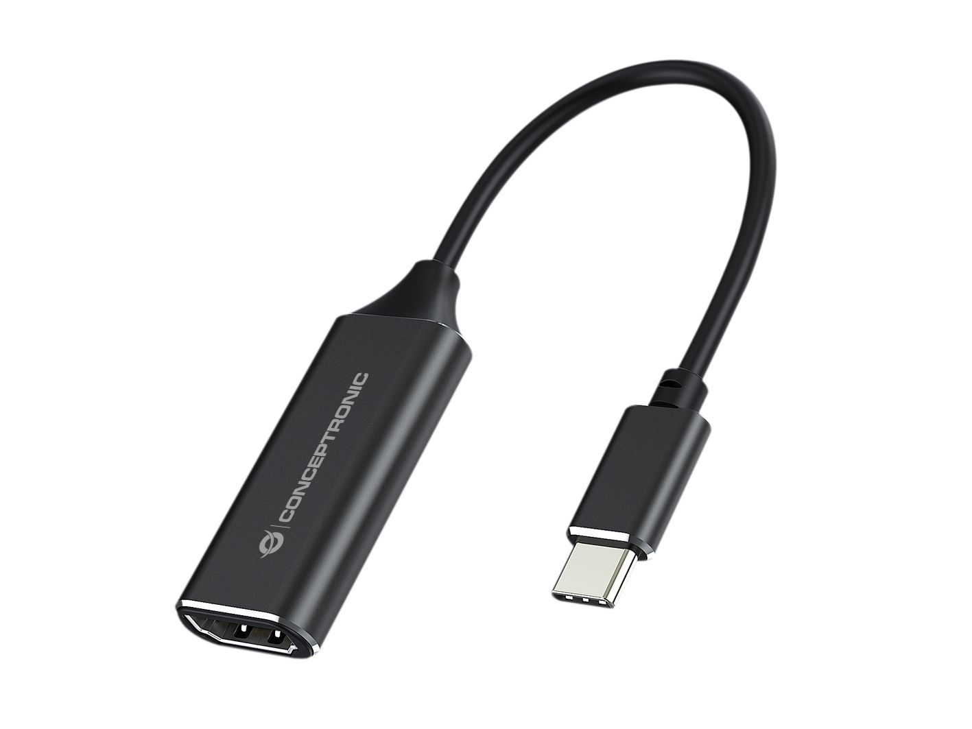 Conceptronic ABBY03B video kabel adapter HDMI Type A (Standaard) USB Type-C Zwart - Afbeelding 2