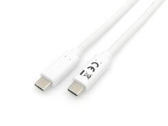 Equip 128361 USB 3.2 Gen 1 C naar C-kabel, M/M , 1,0 m, PD 60W, 5Gbps, Wit - Afbeelding 2