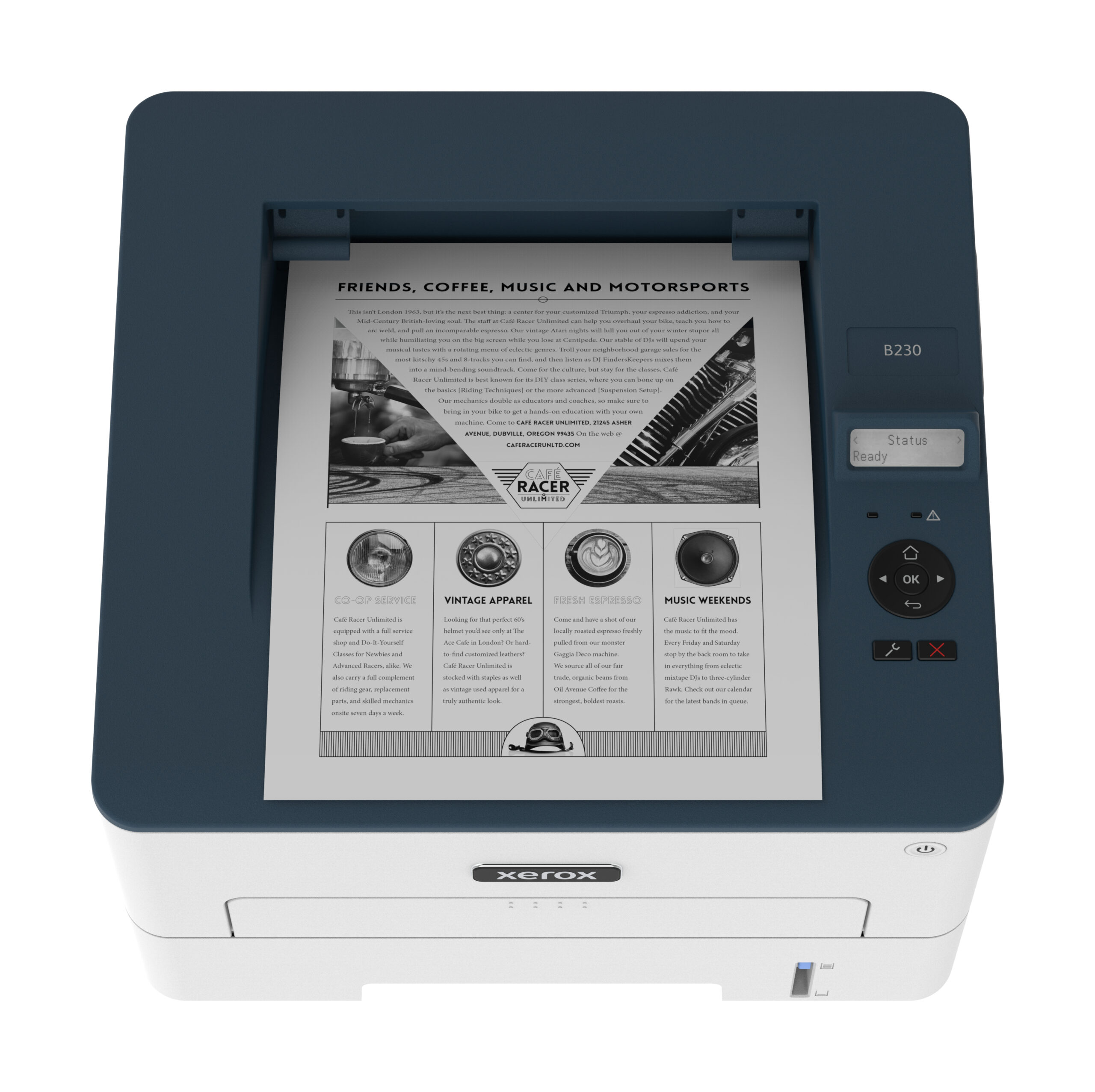 Xerox B230 A4 34 ppm draadloze dubbelzijdige printer PS3 PCL5e/6 2 laden totaal 251 vel - Afbeelding 4
