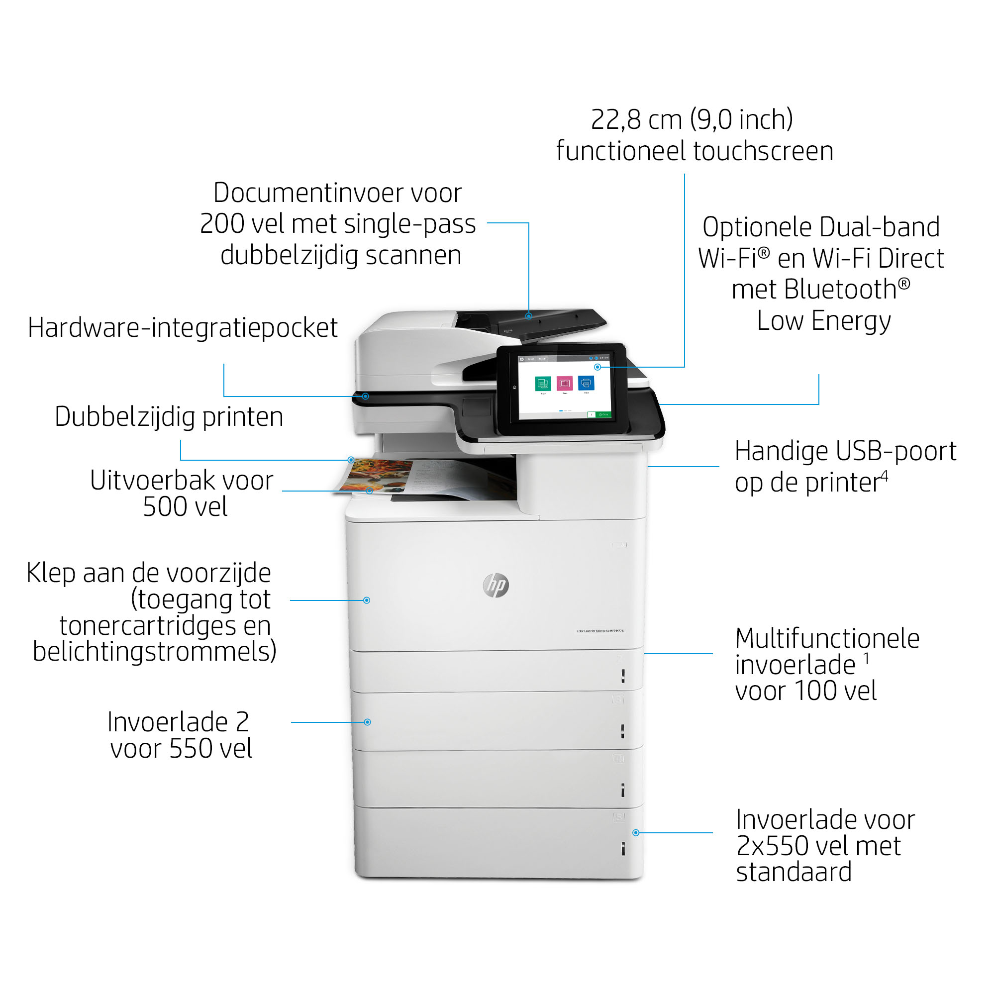 HP Color LaserJet Enterprise MFP M776dn - Afbeelding 6