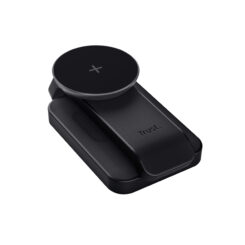 Trust Viro 3-in-1 Draadloze Magnetische Oplaadstandaard – Draadloze oplader standaard – Geschikt voor iPhone Apple Watch en AirPods – Zwart - Afbeelding 5