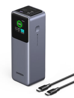 Ugreen 25000mAh 200W Fast Charging Powerbank Grijs - Afbeelding 3