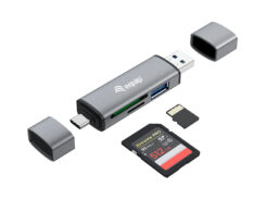 Equip 245460 geheugenkaartlezer USB 3.2 Gen 1 (3.1 Gen 1) Type-A/Type-C Grijs - Afbeelding 4