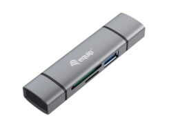 Equip 245460 geheugenkaartlezer USB 3.2 Gen 1 (3.1 Gen 1) Type-A/Type-C Grijs - Afbeelding 3