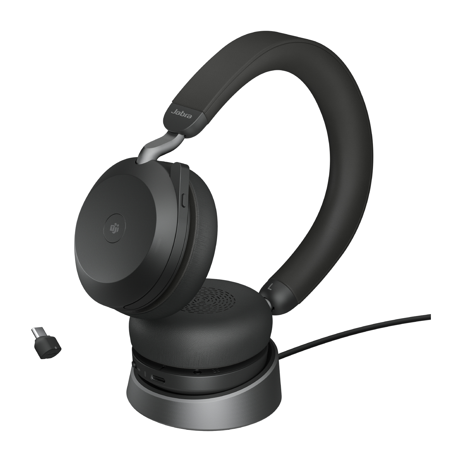 Jabra Evolve2 75 Headset Draadloos Hoofdband Kantoor/callcenter USB Type-C Bluetooth Oplaadhouder Zwart - Afbeelding 5