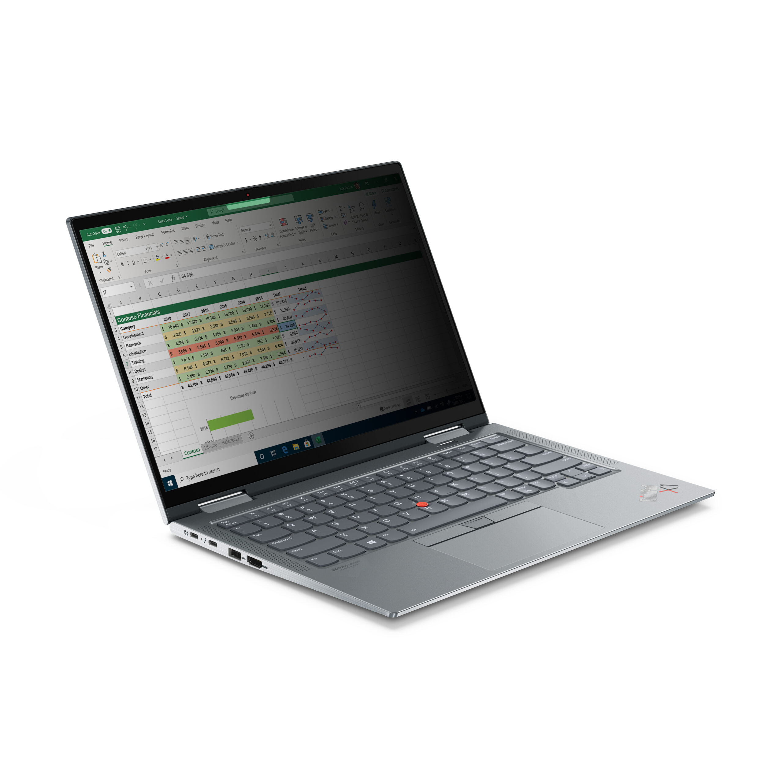 Lenovo 4XJ1U03943 schermfilter 35,6 cm (14") Laptop Randloze privacyfilter voor schermen - Afbeelding 3