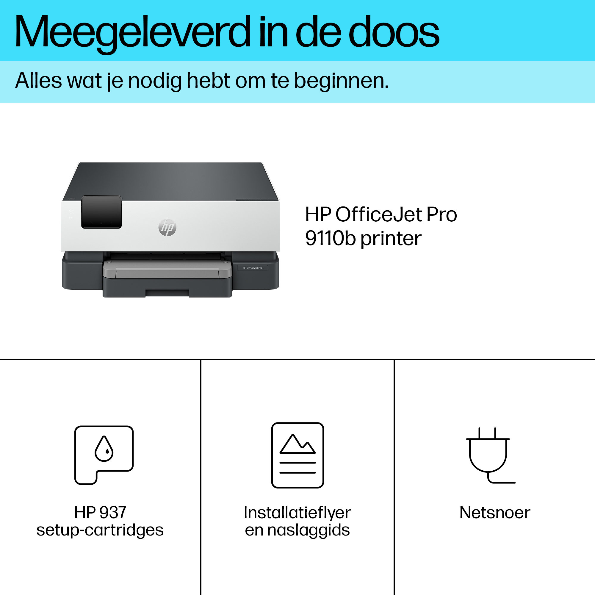 HP OfficeJet Pro 9110b Draadloos Kleur Printer, Dubbelzijdig printen - Afbeelding 5