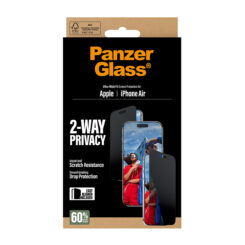 PanzerGlass ® 2-Way Privacy Screen Protector iPhone Air | Ultra-Wide Fit w. EasyAligner Doorzichtige schermbeschermer Apple 1 stuk(s) - Afbeelding 4