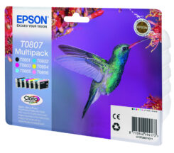 Epson Hummingbird Multipack 6-colours T0807 Claria Photographic Ink - Afbeelding 5