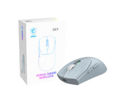 MSI Forge Gm340 Wireless Sky muis Gamen Ambidextrous RF-draadloos + Bluetooth Optisch 12000 DPI