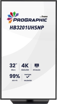iiyama ProGraphic HB3201UHSNP-B1 computer monitor 80 cm (31.5") 3840 x 2160 Pixels 4K Ultra HD Zwart - Afbeelding 3
