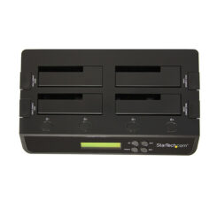 StarTech.com 4-Bay Hard Drive Cloner en Wisser, Standalone 1:3 HDD/SSD Kloner/Copier/Earser, USB 3.0/eSATA naar SATA Docking Station, Hard Disk Duplicator en Secure Erase Dock, Toolless/Top-Loading Ontwerp - Afbeelding 4