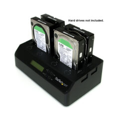StarTech.com 4-Bay Hard Drive Cloner en Wisser, Standalone 1:3 HDD/SSD Kloner/Copier/Earser, USB 3.0/eSATA naar SATA Docking Station, Hard Disk Duplicator en Secure Erase Dock, Toolless/Top-Loading Ontwerp - Afbeelding 5