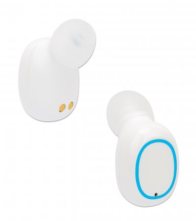 Manhattan 180399 hoofdtelefoon/headset Draadloos In-ear Oproepen/muziek Bluetooth Wit - Afbeelding 6