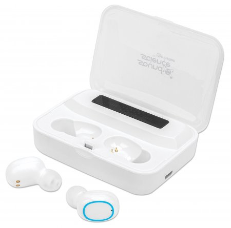 Manhattan 180399 hoofdtelefoon/headset Draadloos In-ear Oproepen/muziek Bluetooth Wit - Afbeelding 5