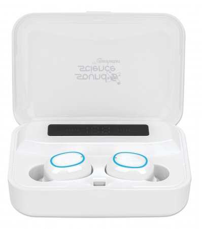 Manhattan 180399 hoofdtelefoon/headset Draadloos In-ear Oproepen/muziek Bluetooth Wit - Afbeelding 4
