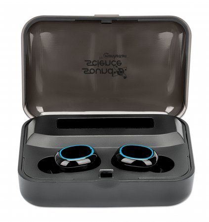 Manhattan 180382 hoofdtelefoon/headset Draadloos In-ear Oproepen/muziek Bluetooth Zwart - Afbeelding 4
