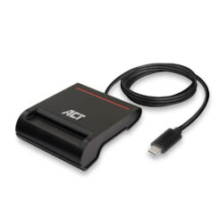 ACT Externe USB-C Smartcard eID Kaartlezer, zwart - Afbeelding 3