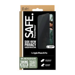 PanzerGlass SAFE. by ® 2-Way Privacy Screen Protector iPhone 16 Pro | Ultra-Wide Fit Doorzichtige schermbeschermer Apple 1 stuk(s) - Afbeelding 4
