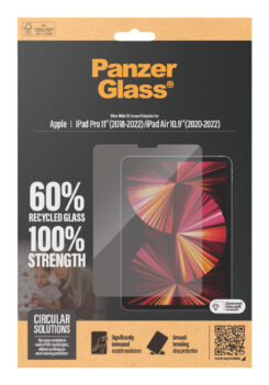 PanzerGlass ® Screen Protector iPad Pro 11'' (2018-2022) | iPad Air 10.9'' (2020, 2022) | Ultra-Wide Fit Doorzichtige schermbeschermer Apple 1 stuk(s) - Afbeelding 4