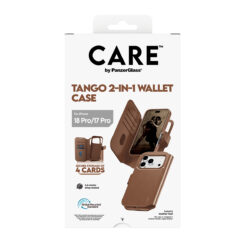 PanzerGlass CARE™ by ® Tango 2-in-1 Wallet Case Brown w. MagSafe iPhone 2026 Pro | 17 Pro mobiele telefoon behuizingen Hoes Transparant - Afbeelding 4