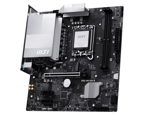MSI PRO H810M-B moederbord Intel H810 LGA 1851 (Socket V1) micro ATX - Afbeelding 3