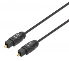 Manhattan 356091 InfiniBand en Glasvezelkabel 5 m Toslink Zwart