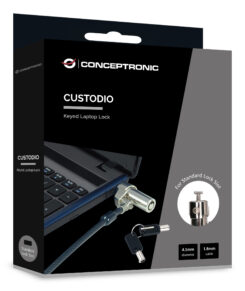 Conceptronic CUSTODIO02BSM kabelslot Zwart 1,8 m - Afbeelding 4