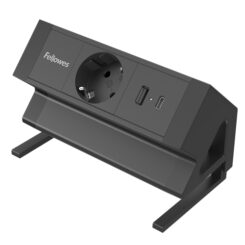 Fellowes 100137172 power uitbreiding 2 m 1 AC-uitgang(en) Binnen Zwart