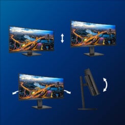 Philips B Line 346B1C/00 computer monitor 86,4 cm (34") 3440 x 1440 Pixels Quad HD LCD Zwart - Afbeelding 6