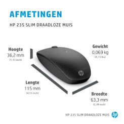 HP 235 Slim draadloze muis - Afbeelding 5
