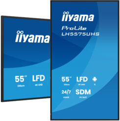 iiyama LH5575UHS-B2AG beeldkrant Digitale signage flatscreen 138,7 cm (54.6") LCD Wifi 500 cd/m² 4K Ultra HD Zwart Type processor Android 11 24/7