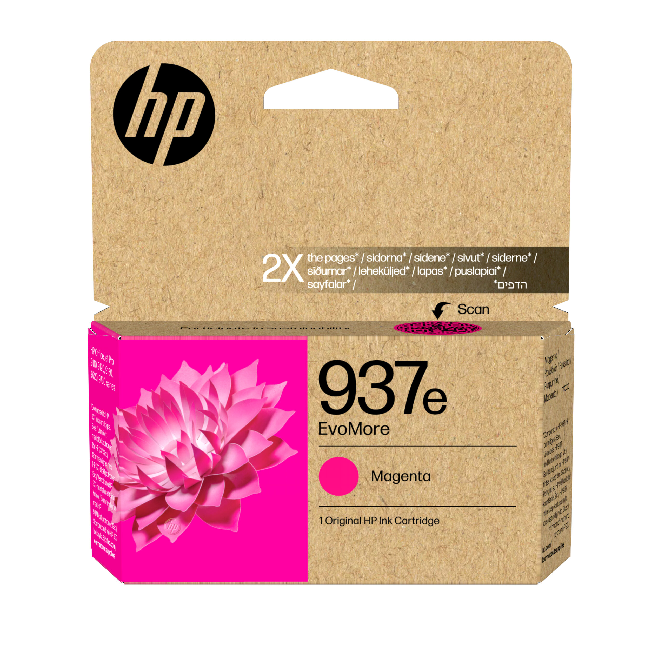 HP 937e EvoMore originele magenta inktcartridge - Afbeelding 2