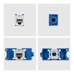 StarTech.com Cat6 Keystone Jack, 24 Stuks, RJ45 Ethernet Keystone Jacks, UTP Cat6 Ethernet Jack voor Wandcontactdoos, 180 Graden, Toolless, Wit - Afbeelding 6