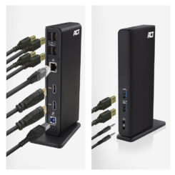 ACT Universeel USB-C of USB-A Dockingstation, voor 2 HDMI monitoren, DisplayLink - Afbeelding 6
