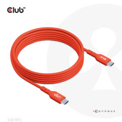 CLUB3D USB2 Type-C Bi-Directional Cable, Data 480Mb,PD 240W(48V/5A) EPR M/M 2m USB IF GECERTIFICEERD - Afbeelding 4