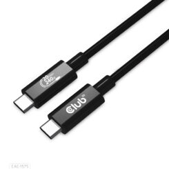 CLUB3D USB4 Gen2x2 Type-C Bi-Directional Cable 4K60Hz, Data 20Gbps, PD 240W(48V/5A) EPR M/M 2m USB IF GECERTIFCIEERD - Afbeelding 3