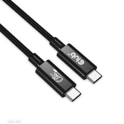 CLUB3D USB4 Gen2x2 Type-C Bi-Directional Cable 4K60Hz, Data 20Gbps, PD 240W(48V/5A) EPR M/M 2m USB IF GECERTIFCIEERD - Afbeelding 2