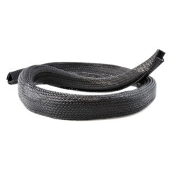 StarTech.com 3m Gevlochten Kabelmantel met Klittenband, Trimbare Heavy Duty Polyester Kabelhuls, 3cm Diameter, Computer Kabelmanager/Kabelhoes/Organizer/Beschermer, Zwart - Afbeelding 4