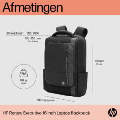 HP Renew Executive 16 inch laptopbackpack