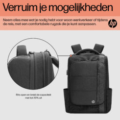 HP Renew Executive 16 inch laptopbackpack - Afbeelding 3