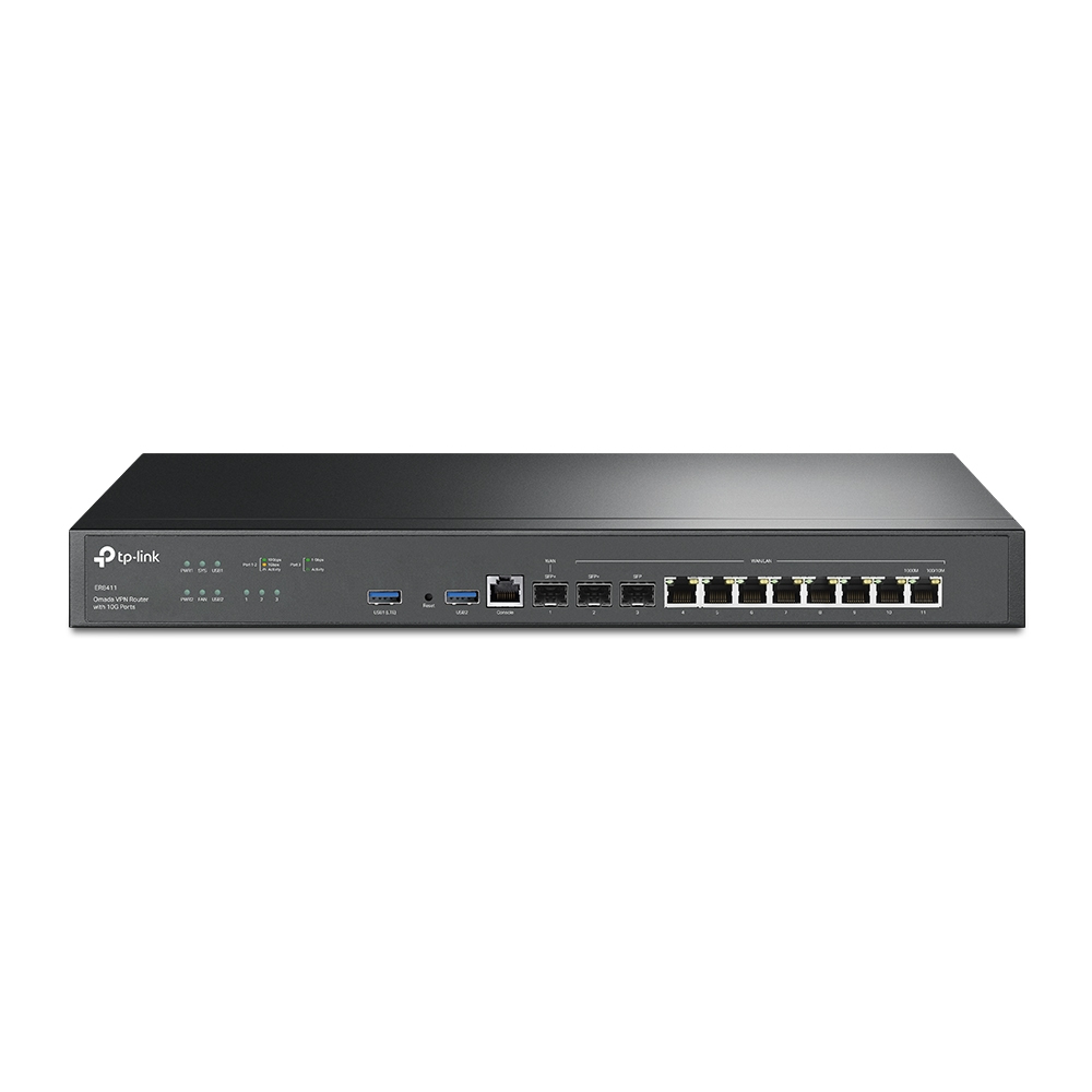 TP-Link Omada ER8411 bedrade router Gigabit Ethernet Zwart - Afbeelding 2