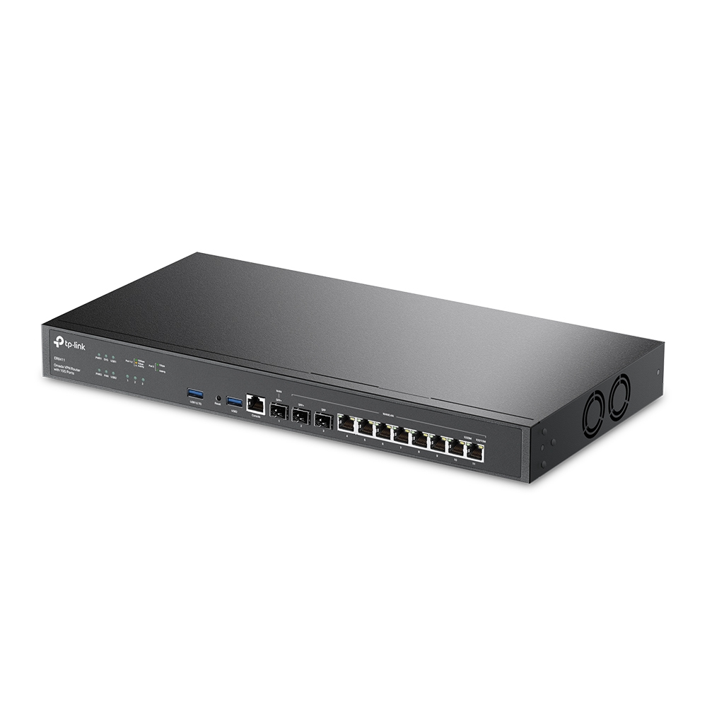 TP-Link Omada ER8411 bedrade router Gigabit Ethernet Zwart - Afbeelding 3