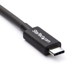 StarTech.com 50cm Thunderbolt 3 Kabel, 40Gbps, 100W PD, 4K/5K, Thunderbolt Gecertificeerd, Thunderbolt 4/USB 3.2/DisplayPort Compatibel, Zwart - Afbeelding 3