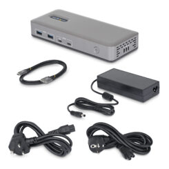 StarTech.com Dual-Monitor USB-C Docking Station, DisplayPort MST Dock, 4K 60Hz, 100W Laptop Charging, 1GbE, Driverless, Multi-Monitor Dock voor Windows - Afbeelding 3