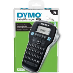 DYMO LabelManager 160-labelmaker | Draagbare labelprinter met QWERTY-toetsenbord | Inclusief zwart-wit D1-etiketten (12 mm) | Voor thuis en op kantoor