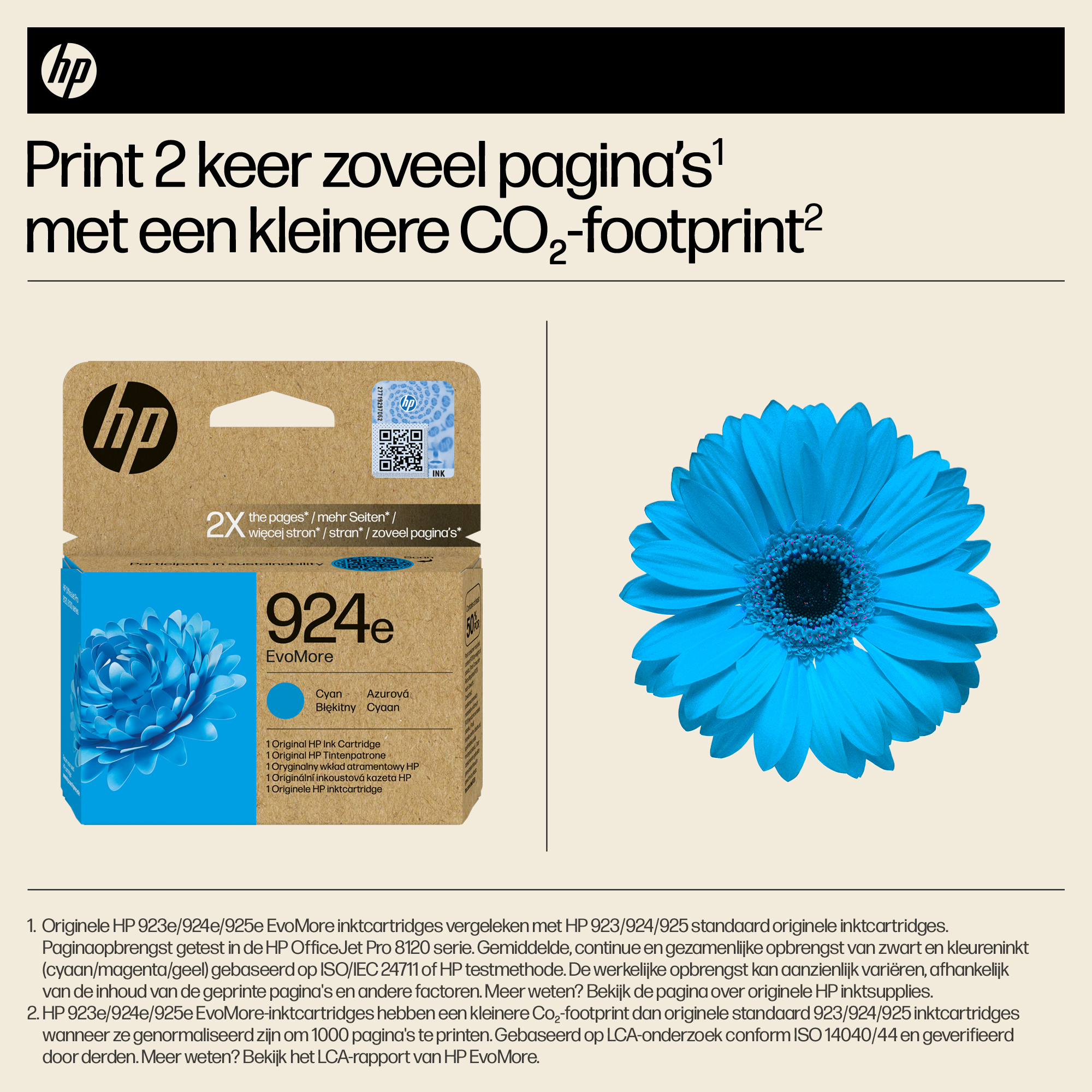 HP 924e EvoMore originele cyaan inktcartridge - Afbeelding 5